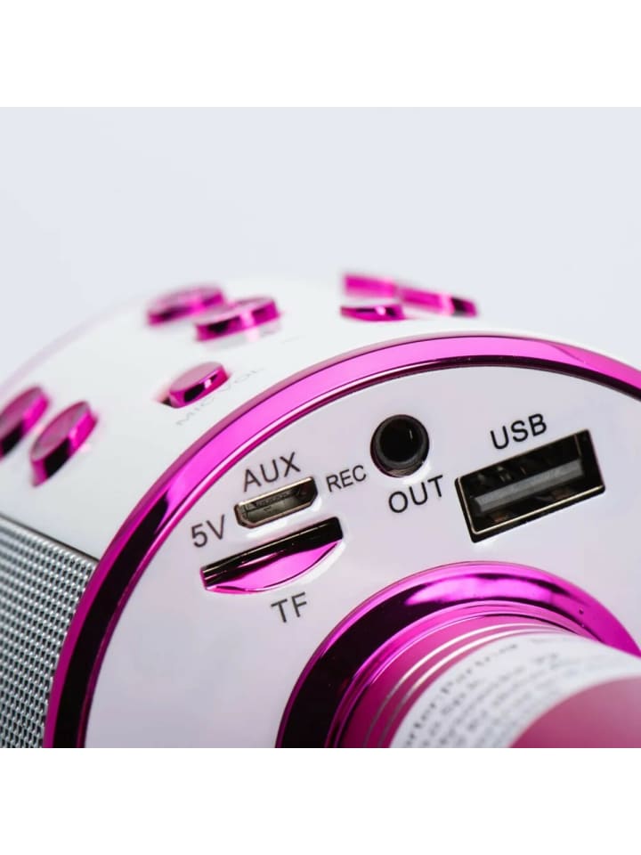 COFI 1453 Multimedia Karaoke-Mikrofon Kabelloser Bluetooth Lautsprecher 1200mAh in Pink günstig kaufen onesize