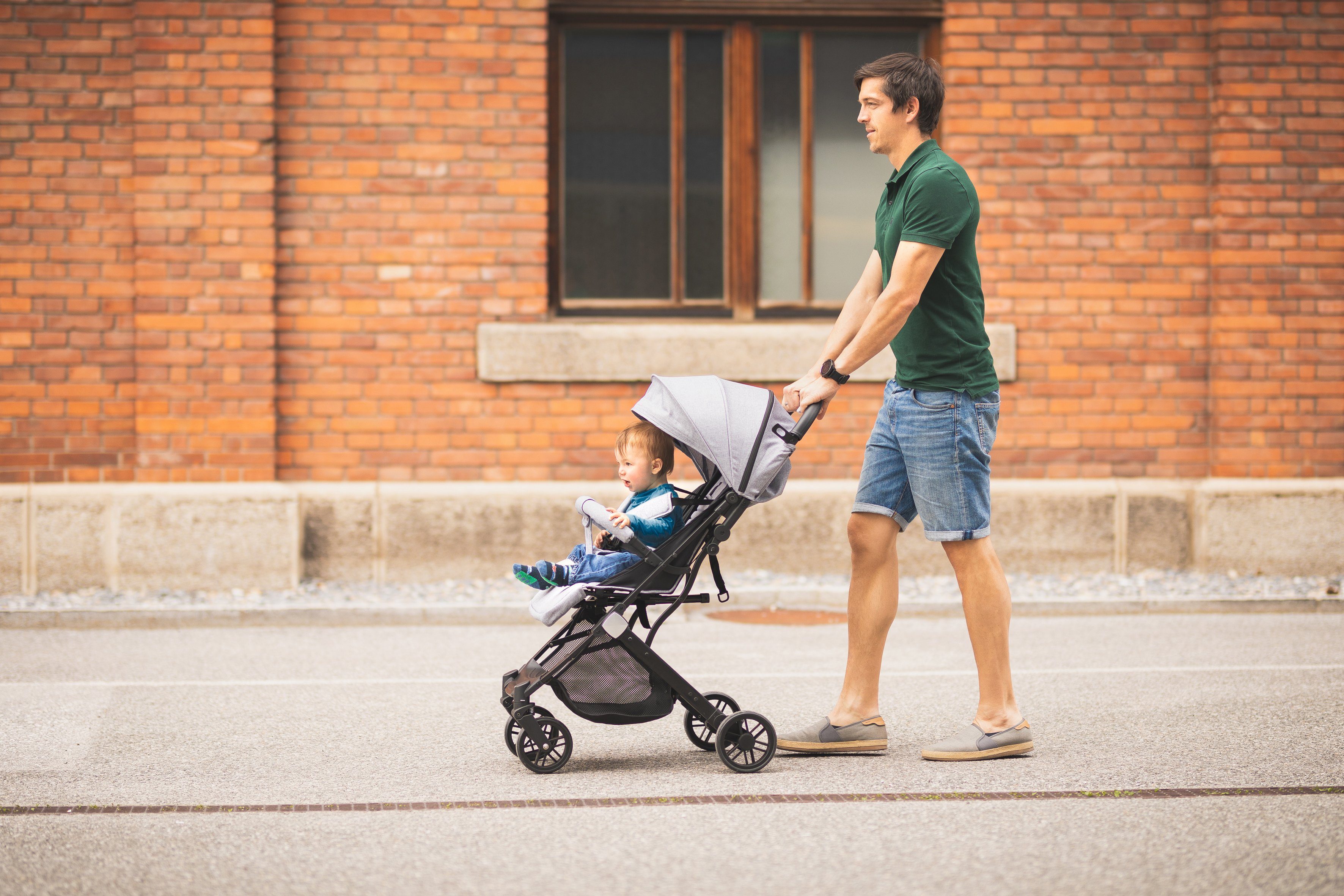 Fillikid Sport-Kinderwagen Styler, hellgrau melange, mit Trolleygriff