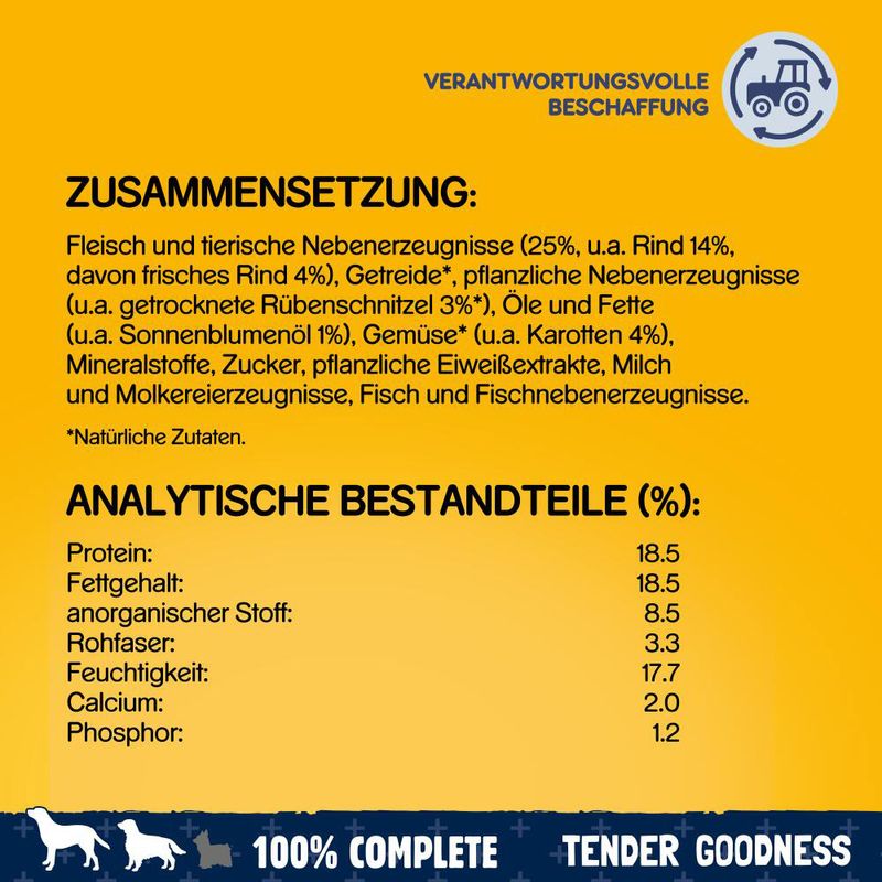 Pedigree Tender Goodness mit Rind zu TOP-Preisen