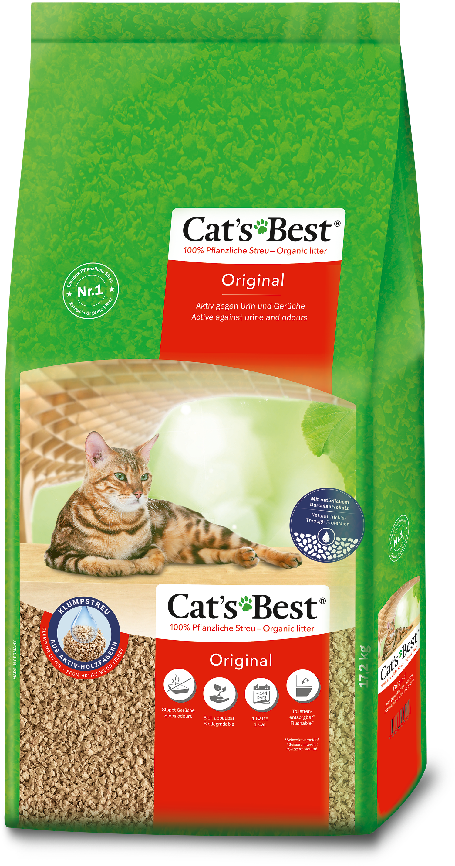 Cat's Best Katzenstreu Cat's Best Original 17,2 kg