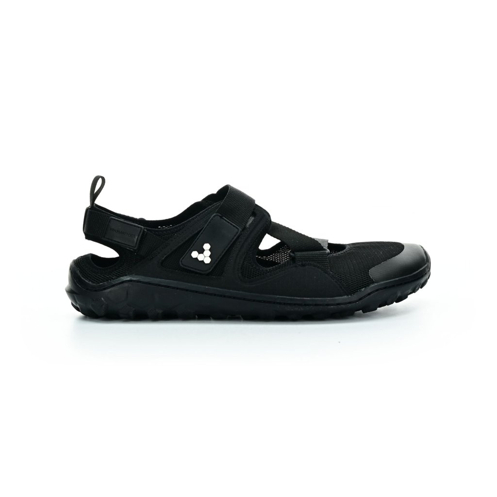 Vivobarefoot Tracker Sandal L Obsidian Textile Barfußsandalen