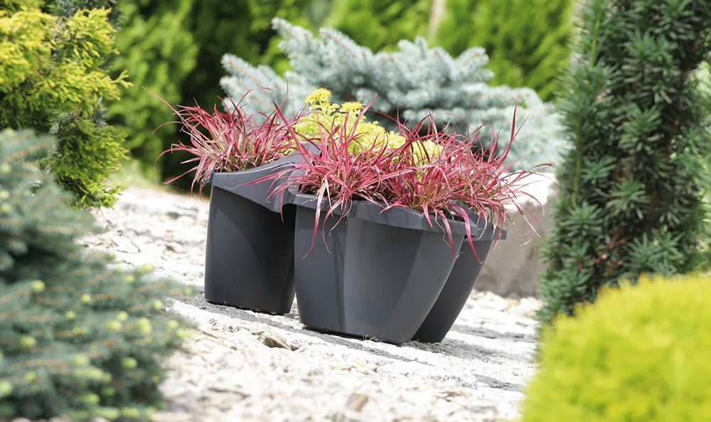 Powertec Garden Pflanzturm, ca. 16 Liter, Anthrazit