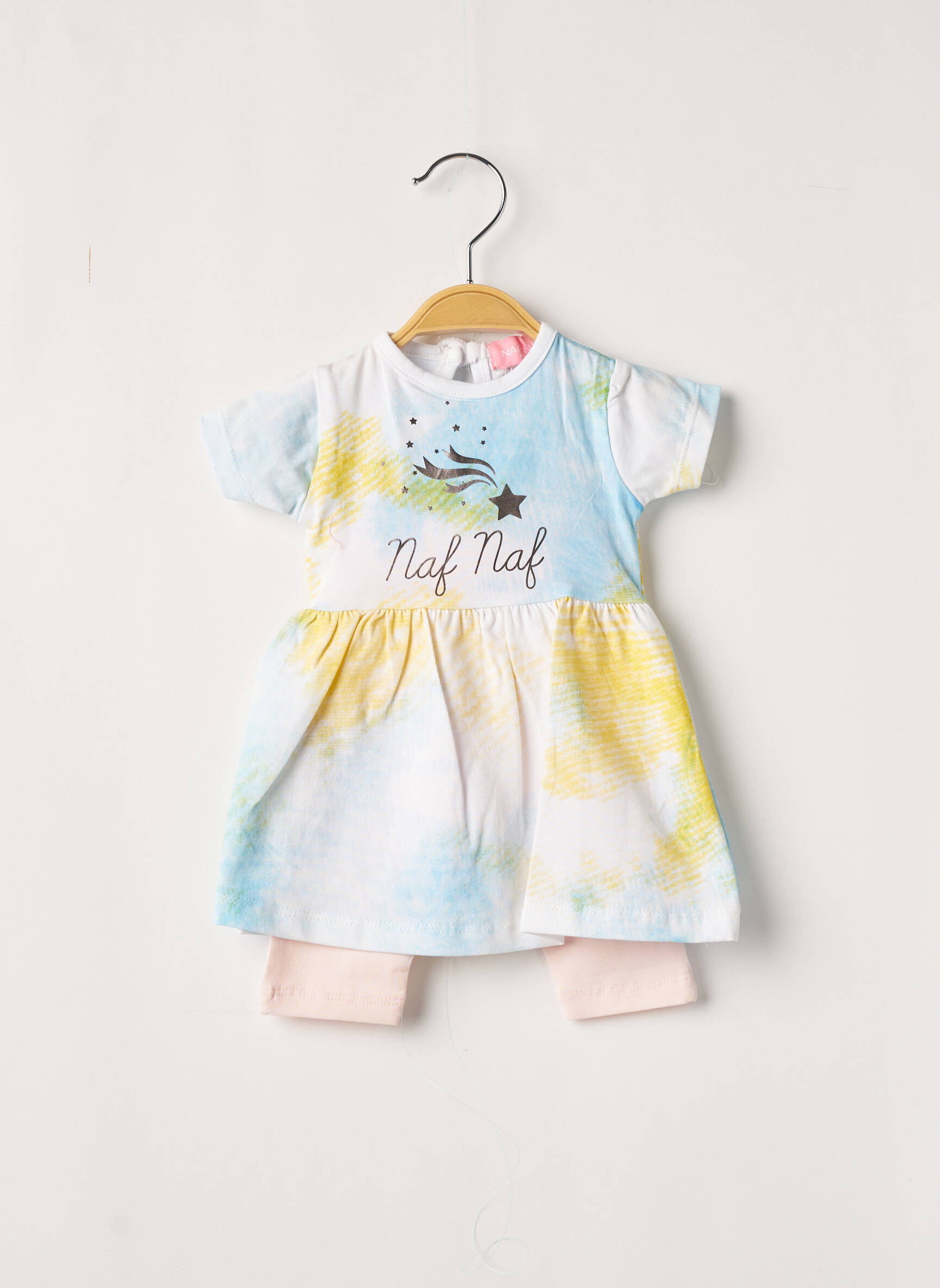 Naf Naf Robes Mi Longues Fille couleur bleu