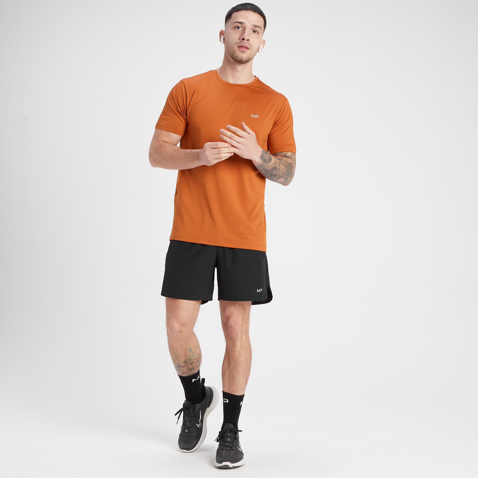T-shirt à manches courtes MP Velocity pour hommes – Gingembre foncé