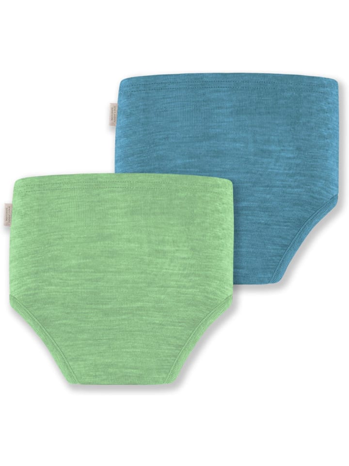 Normani Outdoor Sports 2er Pack Baby Merino Windelhose Tokoroa in Blau/Grün günstig kaufen