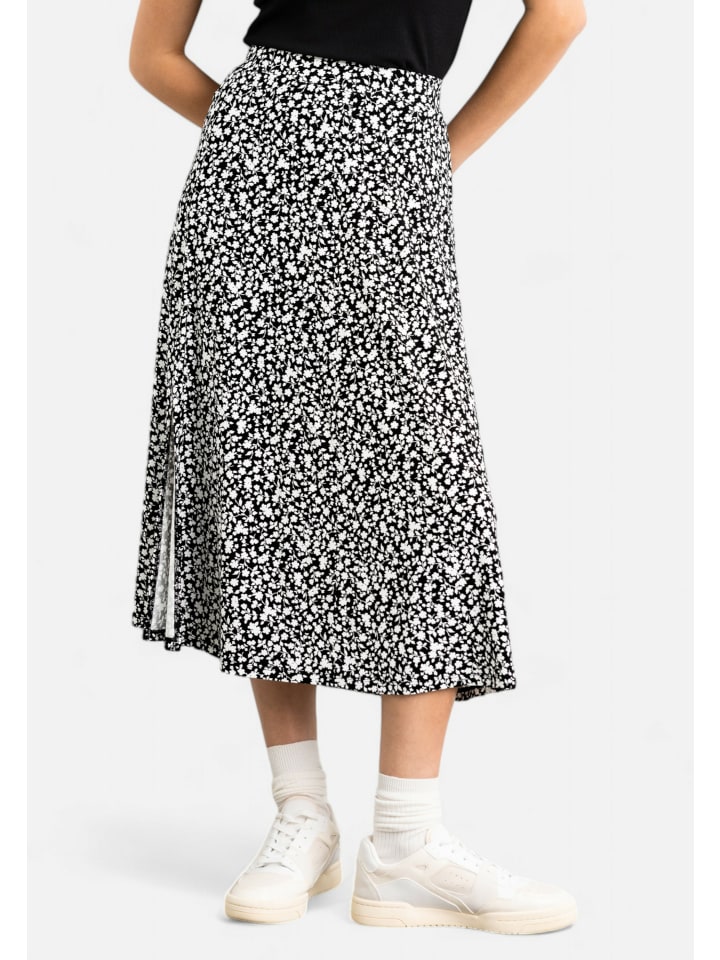 Les Lunes Midirock Sienna in Black & White Floral günstig kaufen