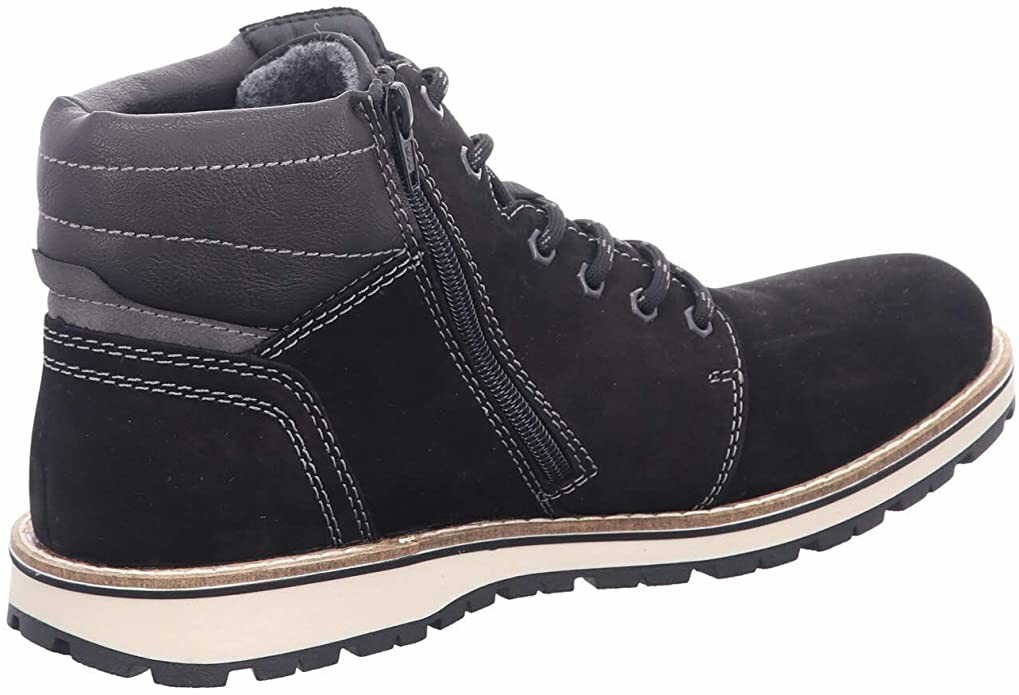 RIEKER Schnür-Stiefeletten schwarz