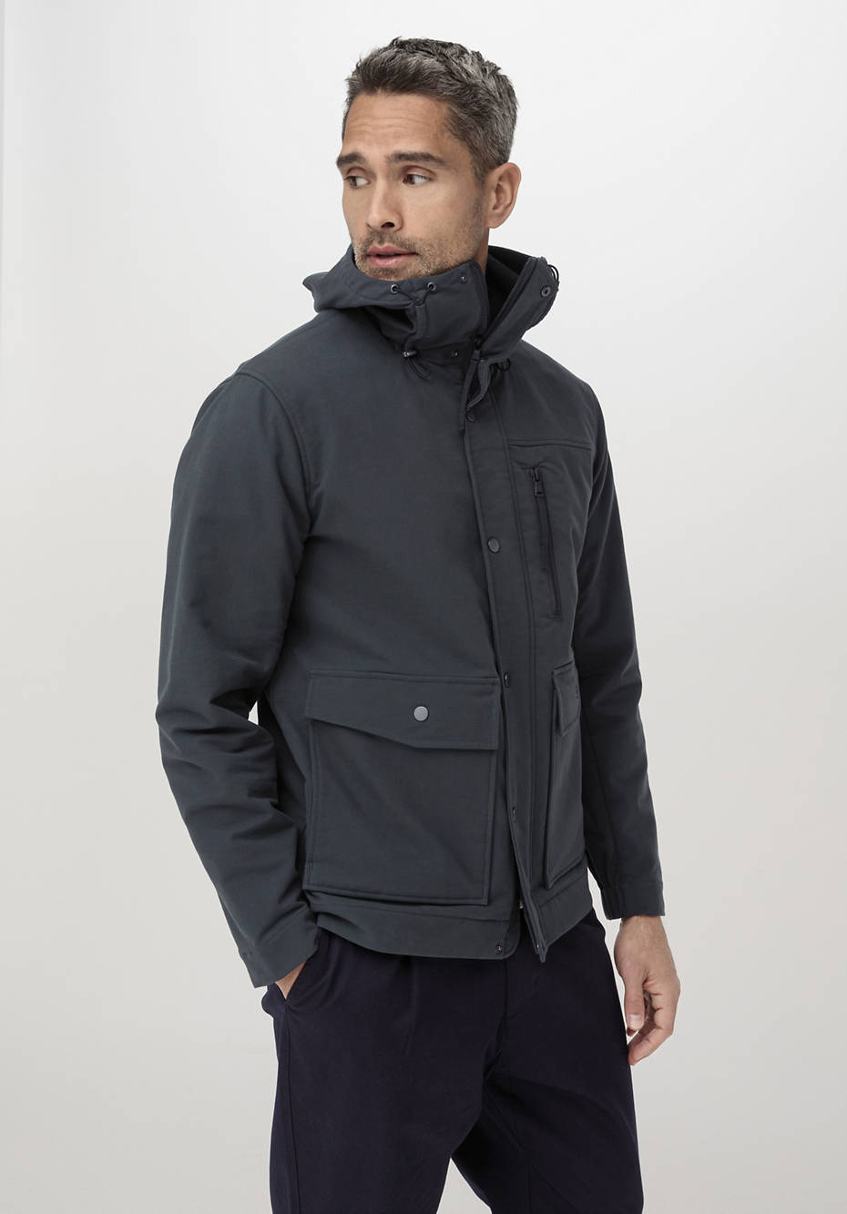 Softshell Parka aus Bio-Baumwolle