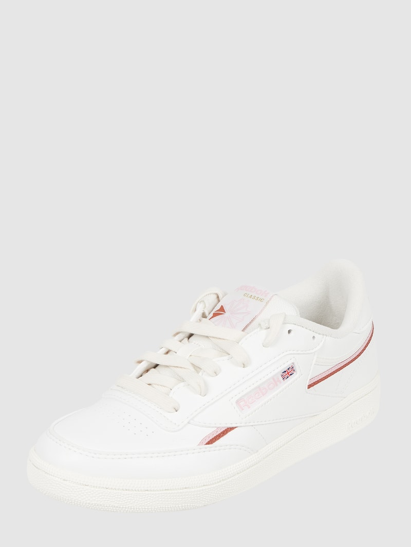Sneaker in Leder-Optik Modell 'Club C 85' in offwhite