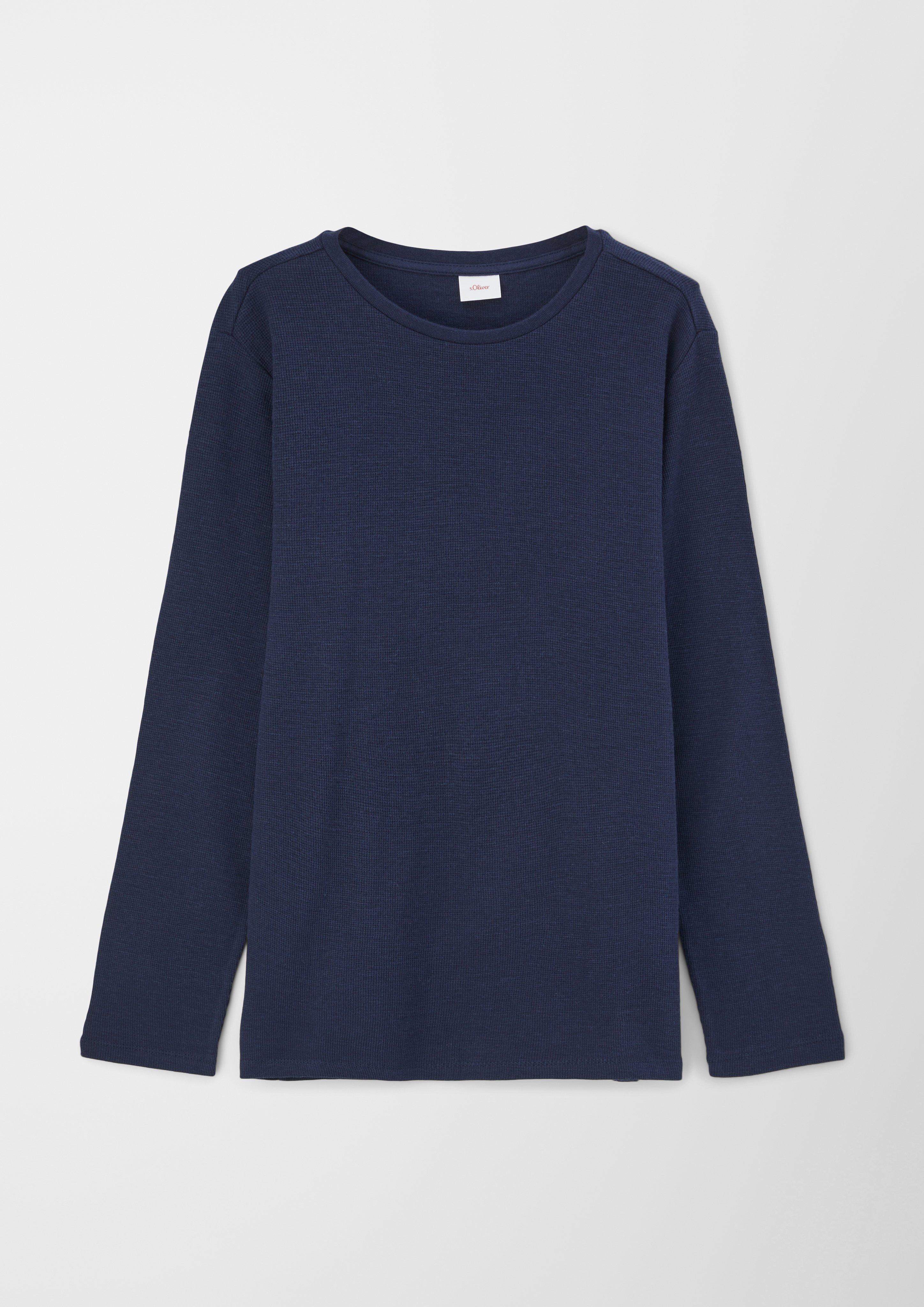 Langarmshirt mit Waffelstruktur  2123060-5952