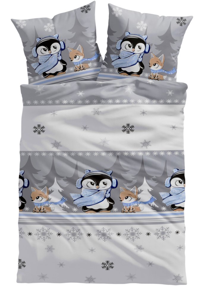 Bettwäsche mit Pinguinen