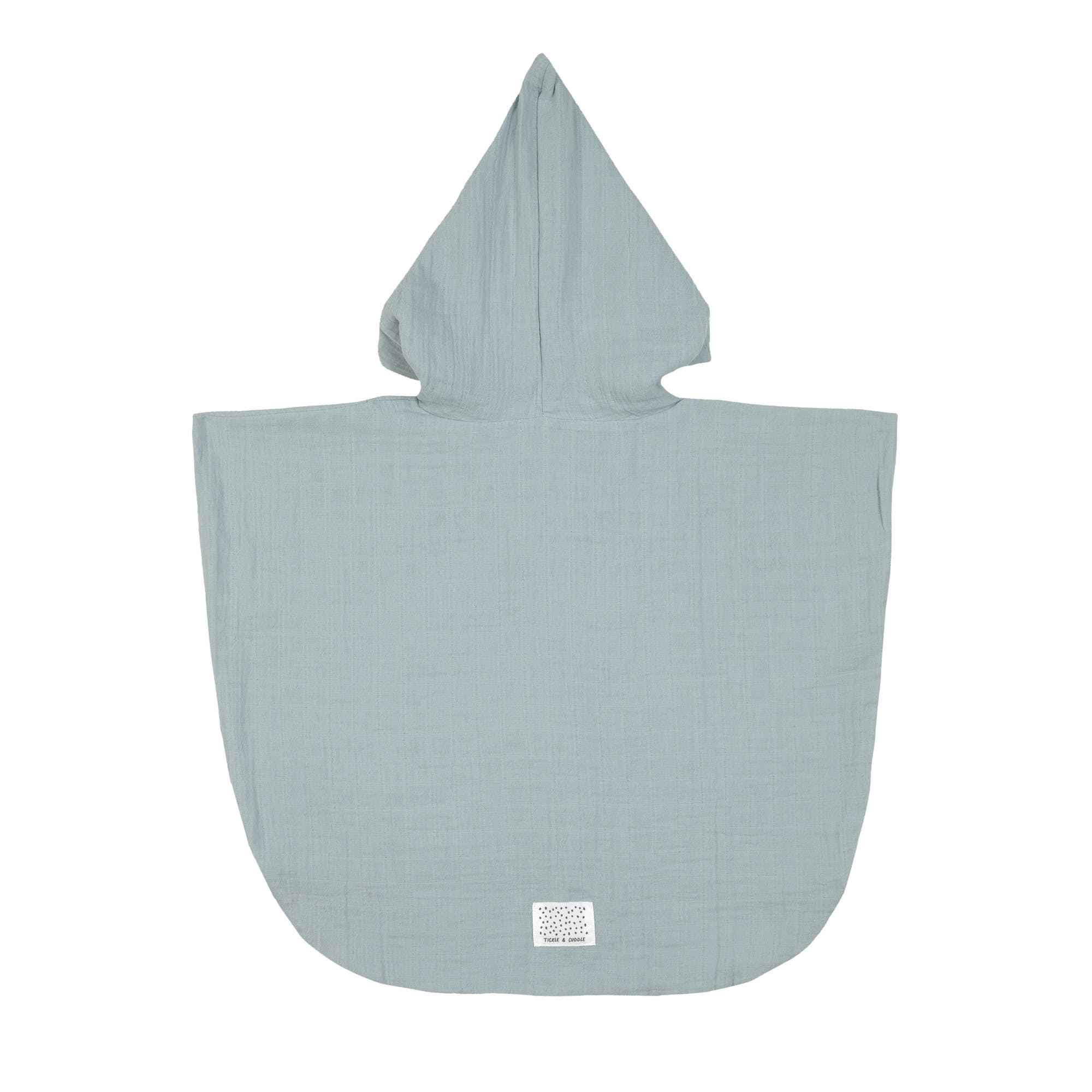 Badeponcho Kinder aus Musselin, Hellblau