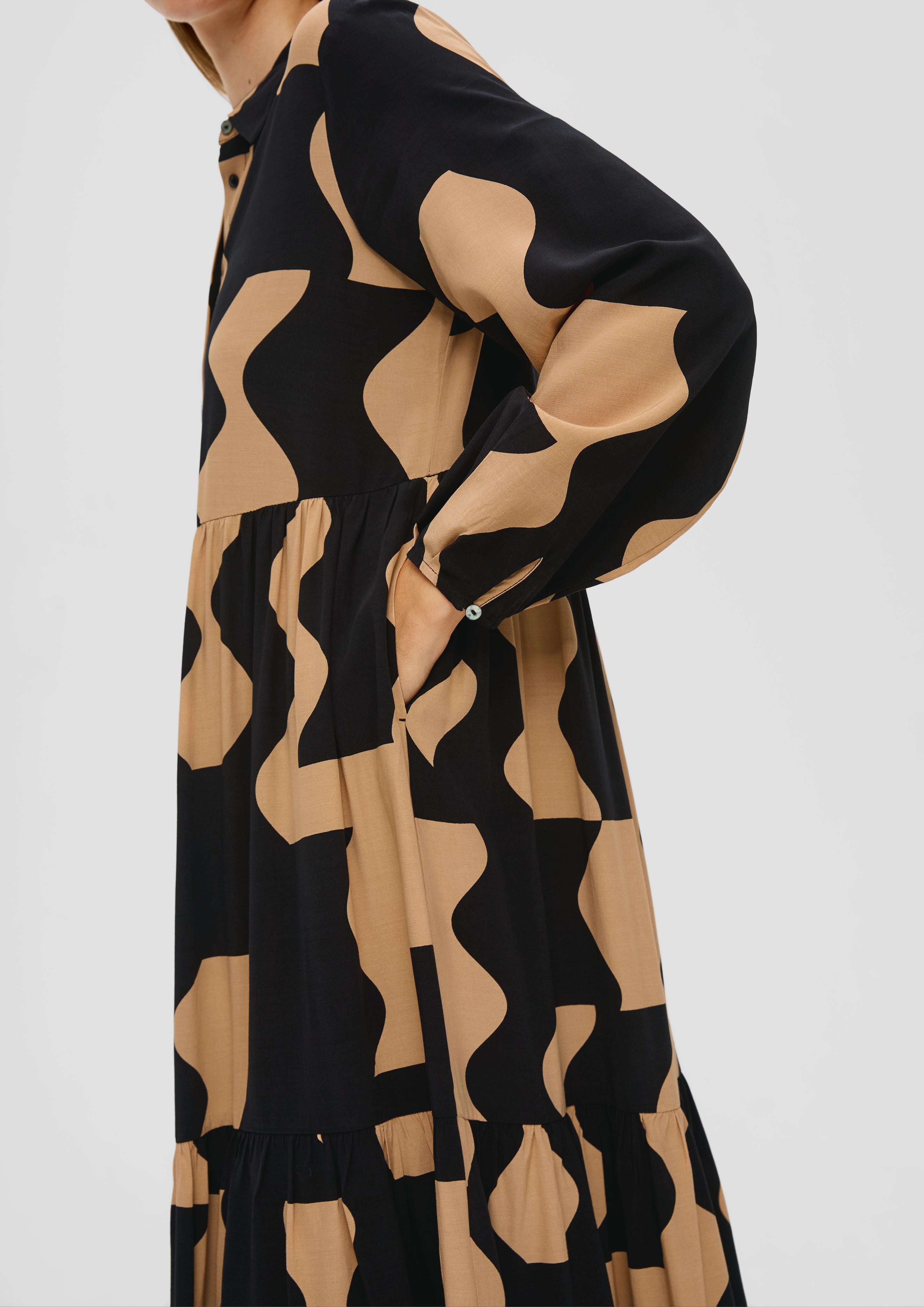 Hemdblusenkleid aus Viskose  2134631-99A4