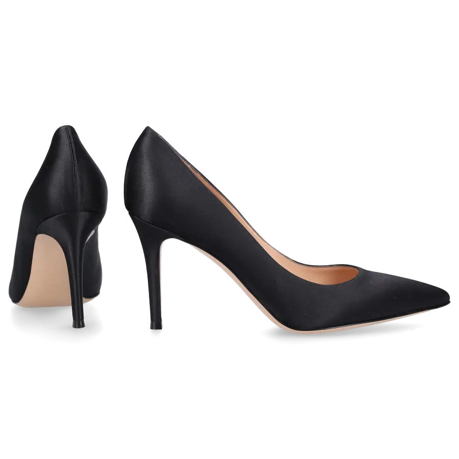 Gianvito Rossi - Pumps GIANVITO 85 Satin - schwarz