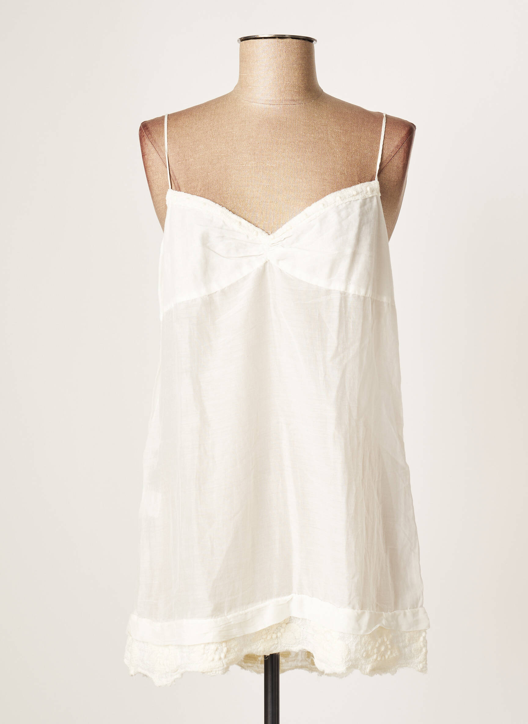 Pomandere Tuniquemanchelongue Femme couleur blanc