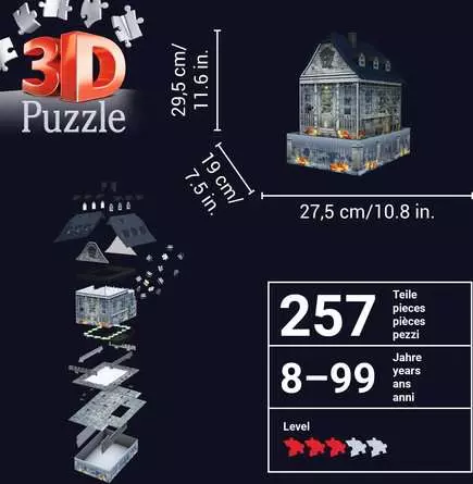 Ravensburger Gruselhaus bei Nacht