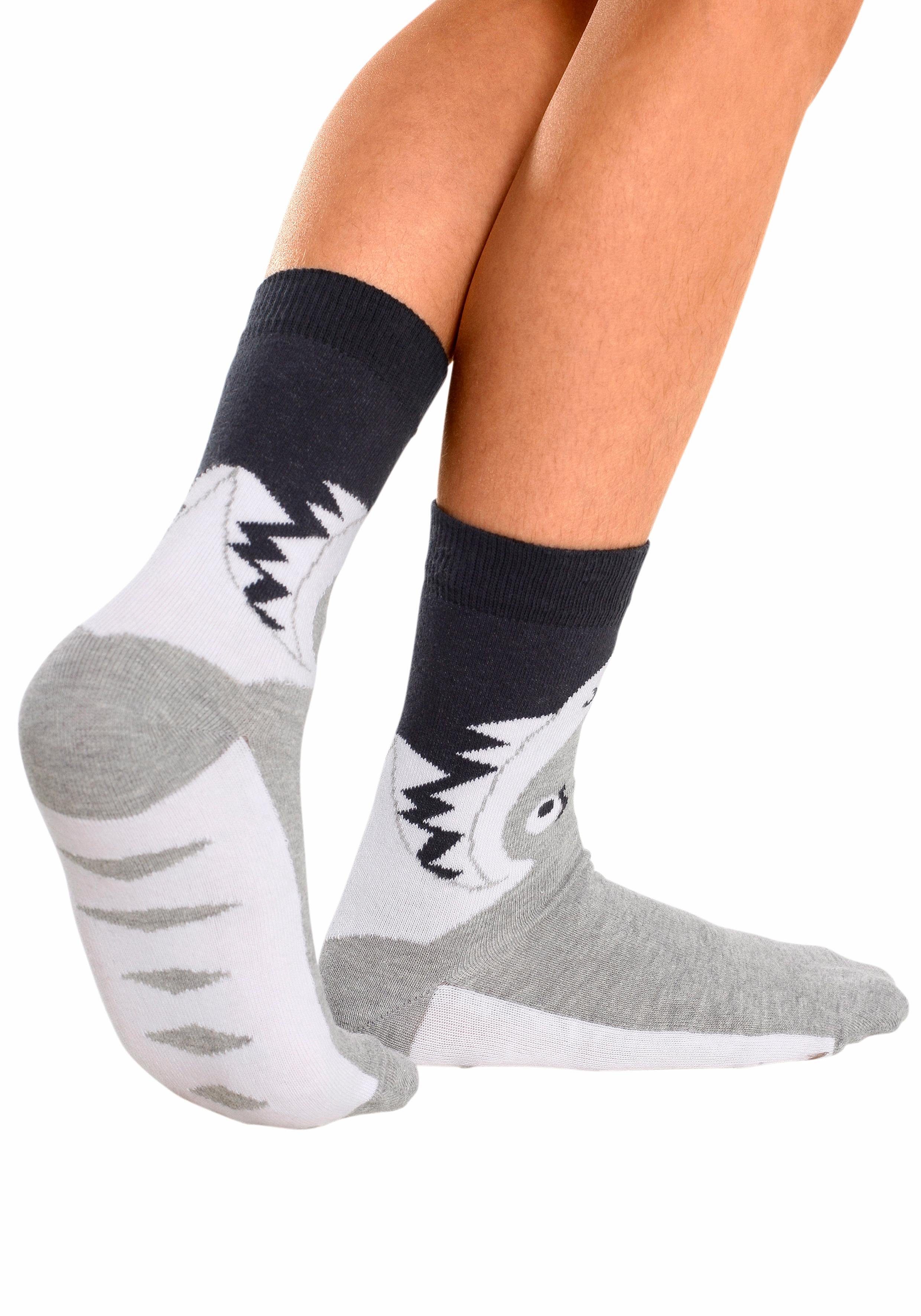 Socken (5-Paar) mit Tiermotiven