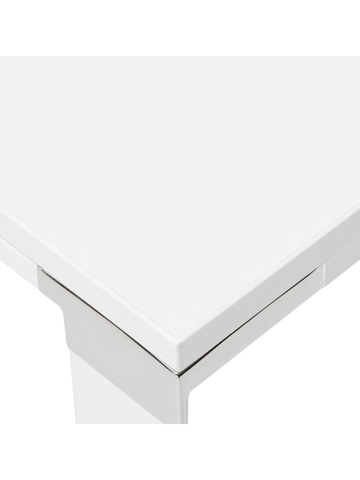 KADIMA DESIGN Eckschreibtisch 170x160 cm platzsparend funktional, Holz & Metall in Weiß günstig kaufen