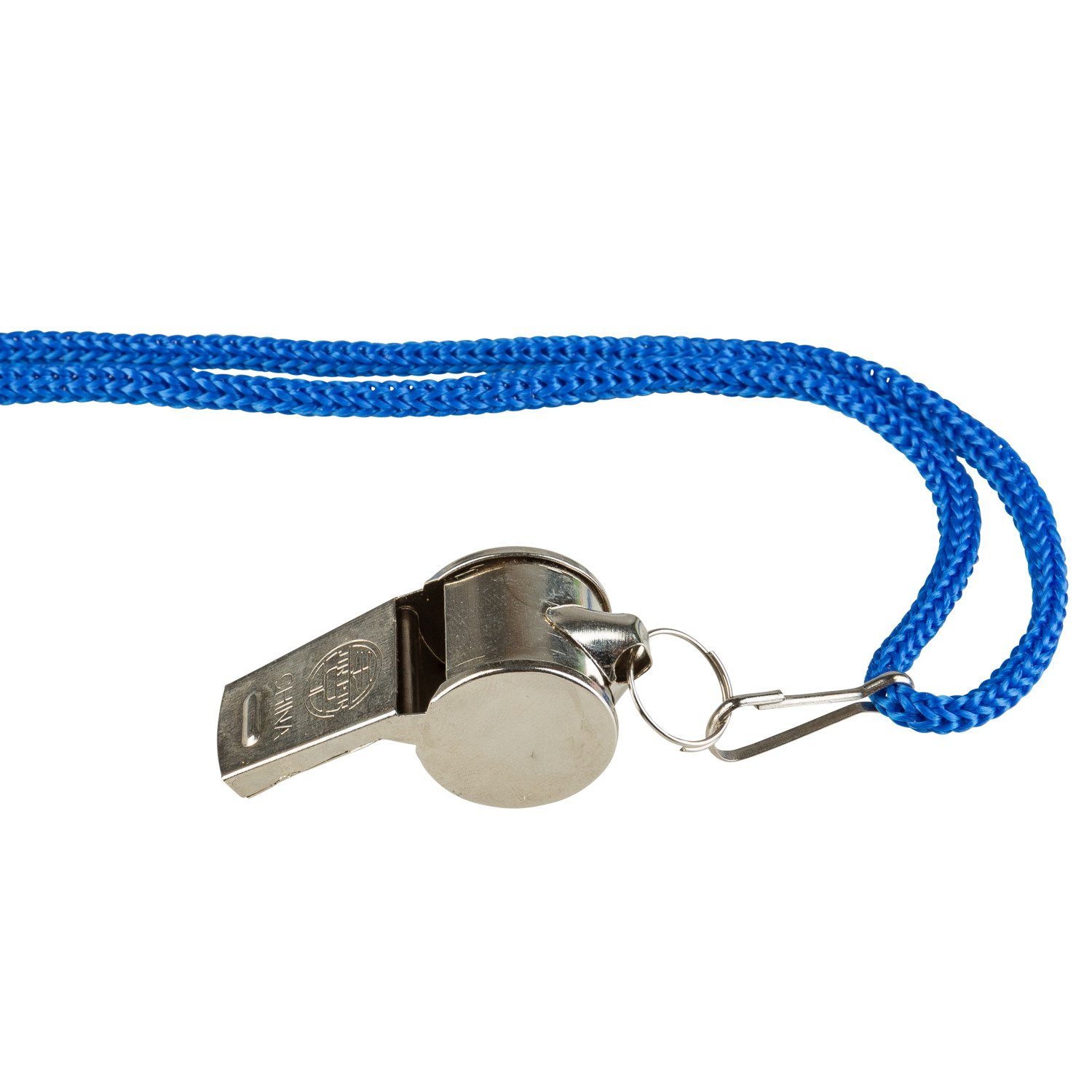 Idena Trillerpfeife Idena 40187 - Triller-Pfeife aus Metall, Signal-Pfeife mit blauem