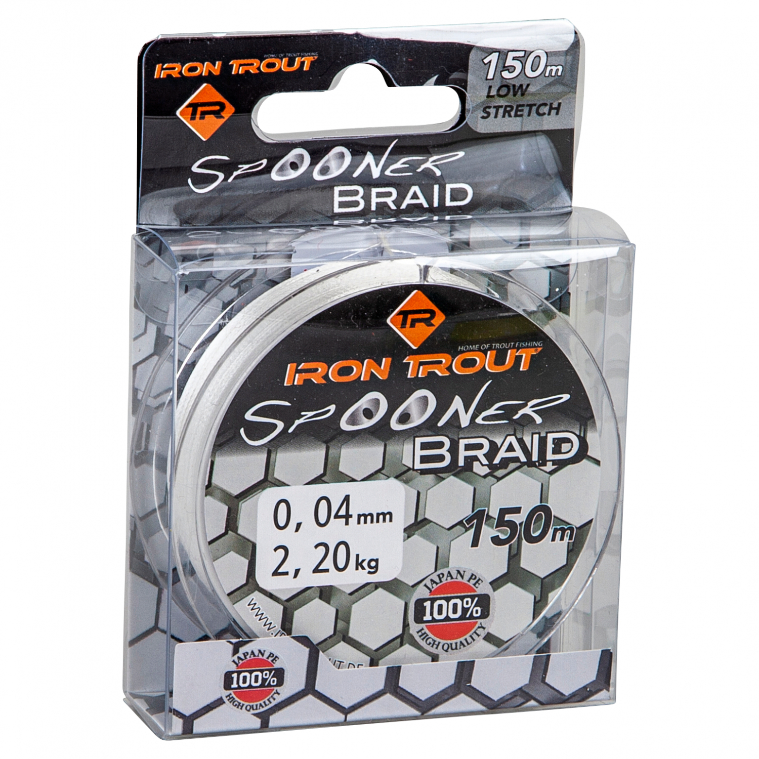 Iron Trout Angelschnur Spooner Braid (weiß, 150 m)