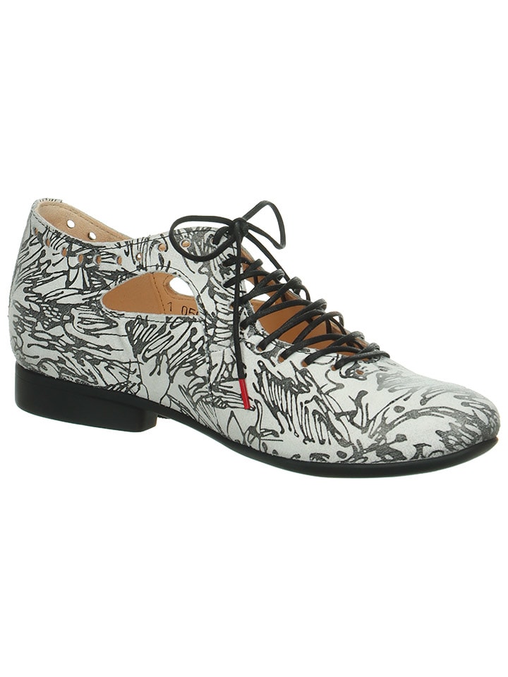 Think! Schnürschuhe in Weiß/ Schwarz günstig kaufen