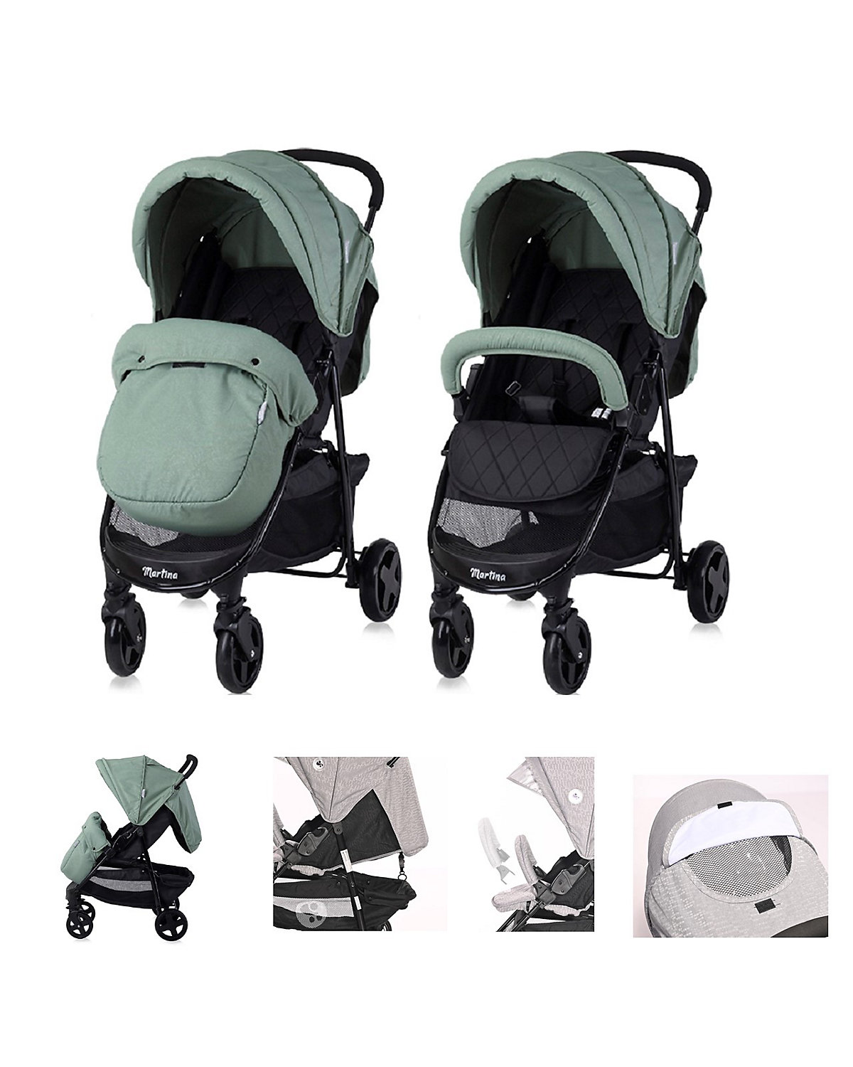 Kinderwagen Martina, Fußabdeckung Buggys