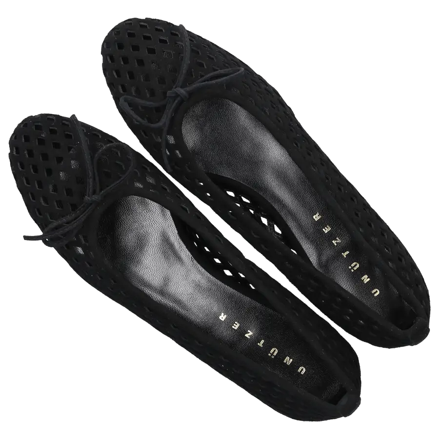 Unützer - Ballerinas 942100 Nubukleder - schwarz
