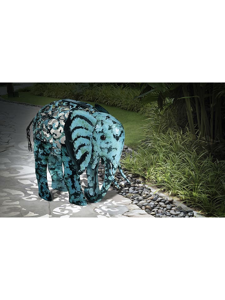 Inkazen LED-Solarleuchte in Türkis - (B)28 x (H)21 x (T)13,5 cm günstig kaufen onesize