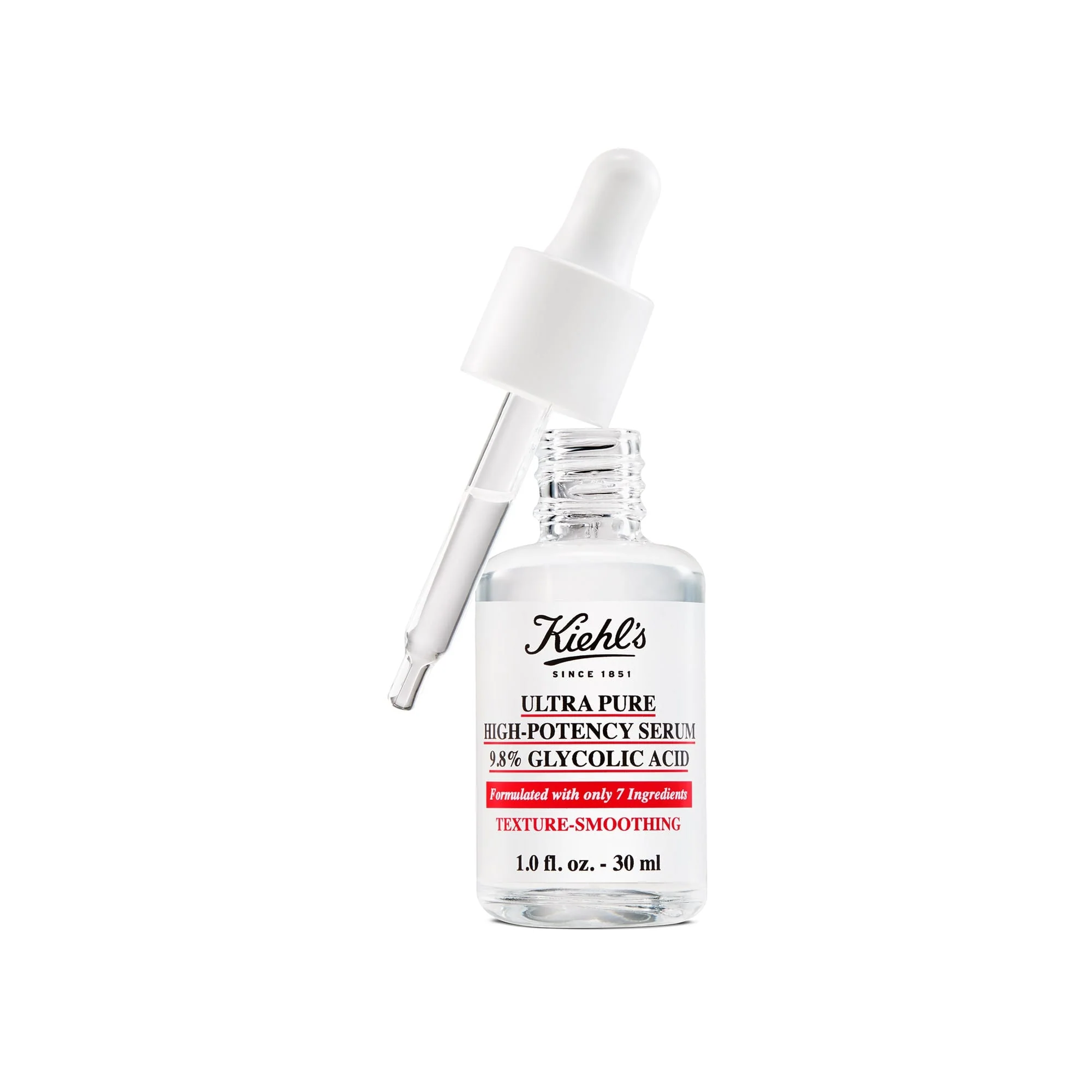 Sérum facial ultrapuro de alta potencia con 9,8 % de ácido glicólico: sérum facial antiimperfecciones, sérum facial iluminador y sérum facial antiarrugas.