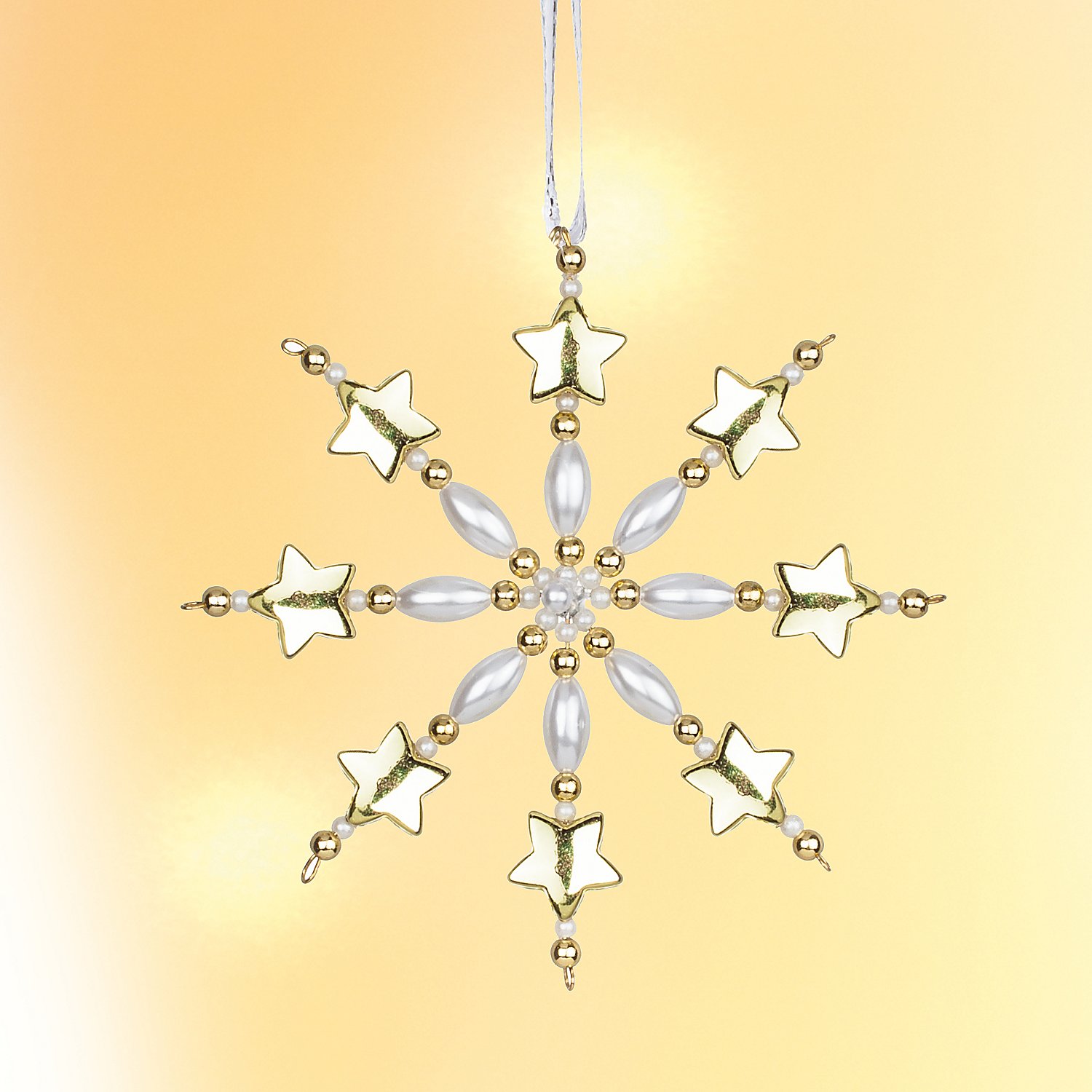Sternperlen, gold, 1,5 cm, 24 Stück