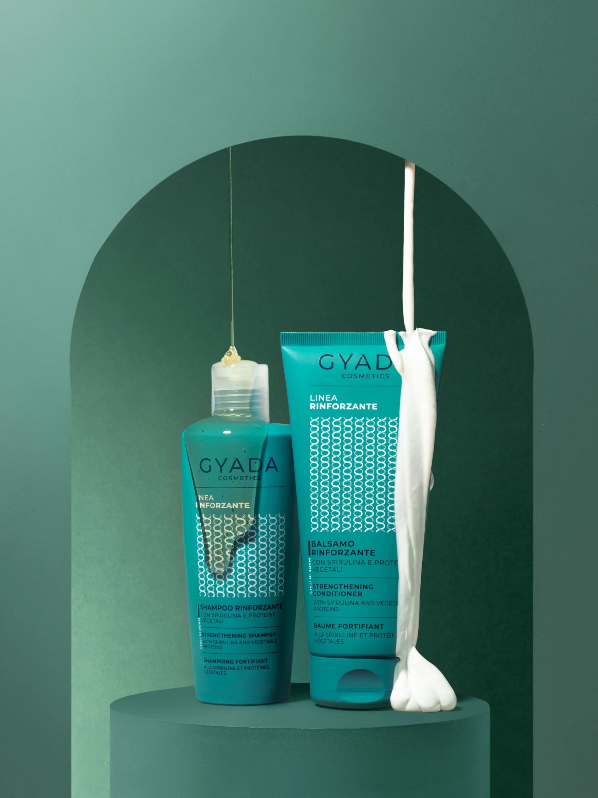Spirulina Hair Power Box - Matu komplekti, Stiprinošs šampūns, Stiprinošs kondicionieris