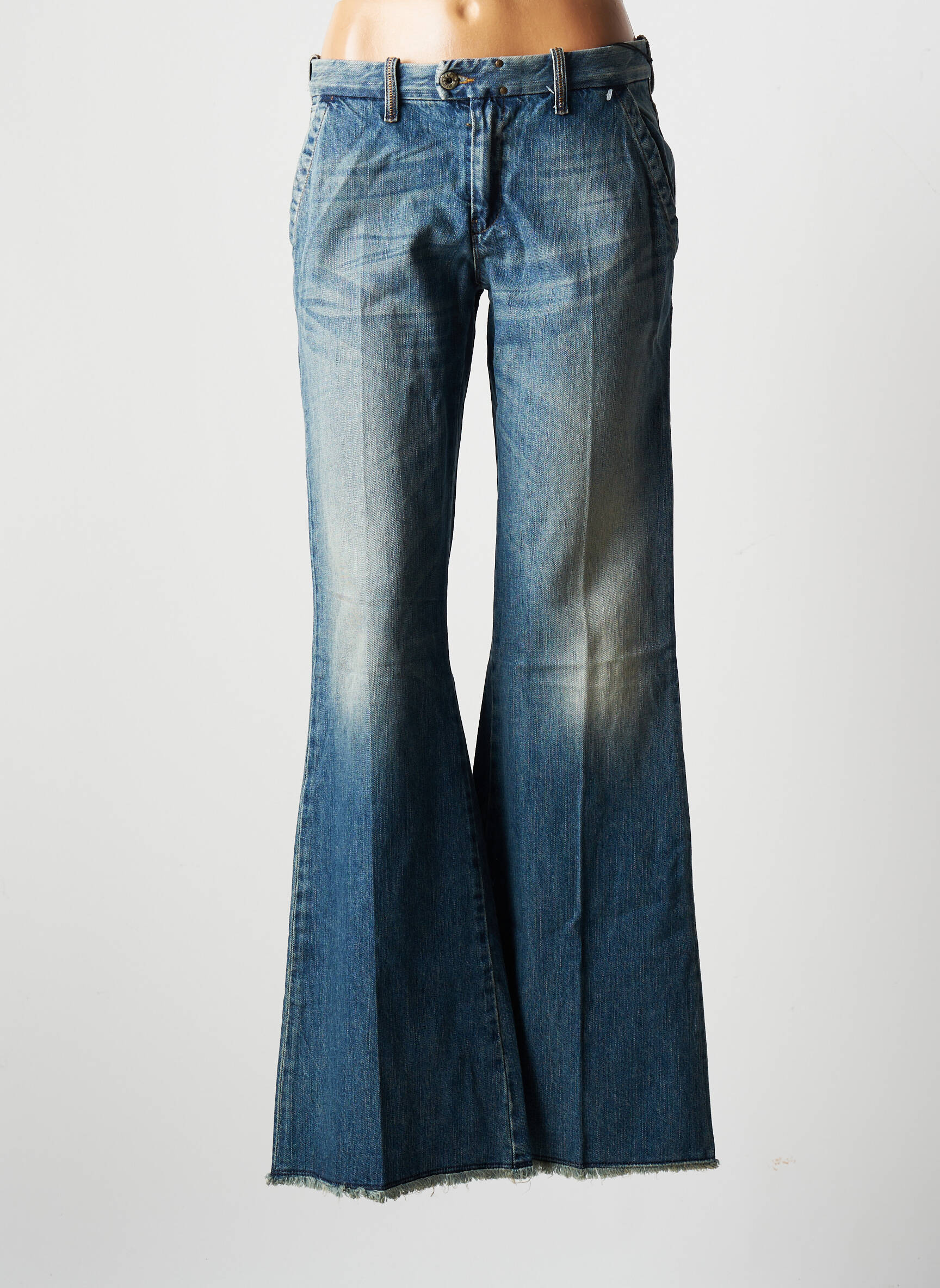Diesel Jean Flare Femme couleur bleu