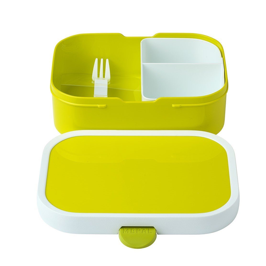 Mepal Lunchbox Mepal Campus Brotdose - inkl. Bentoeinsatz und Gabel, (3-er Set), variabel durch Bento Einsatz