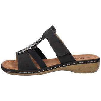 Puccetti Pantolette in schwarz