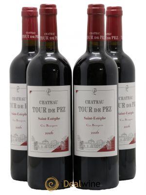 Château Tour de Pez Cru Bourgeois  2006 - Lot de 4 Bouteilles