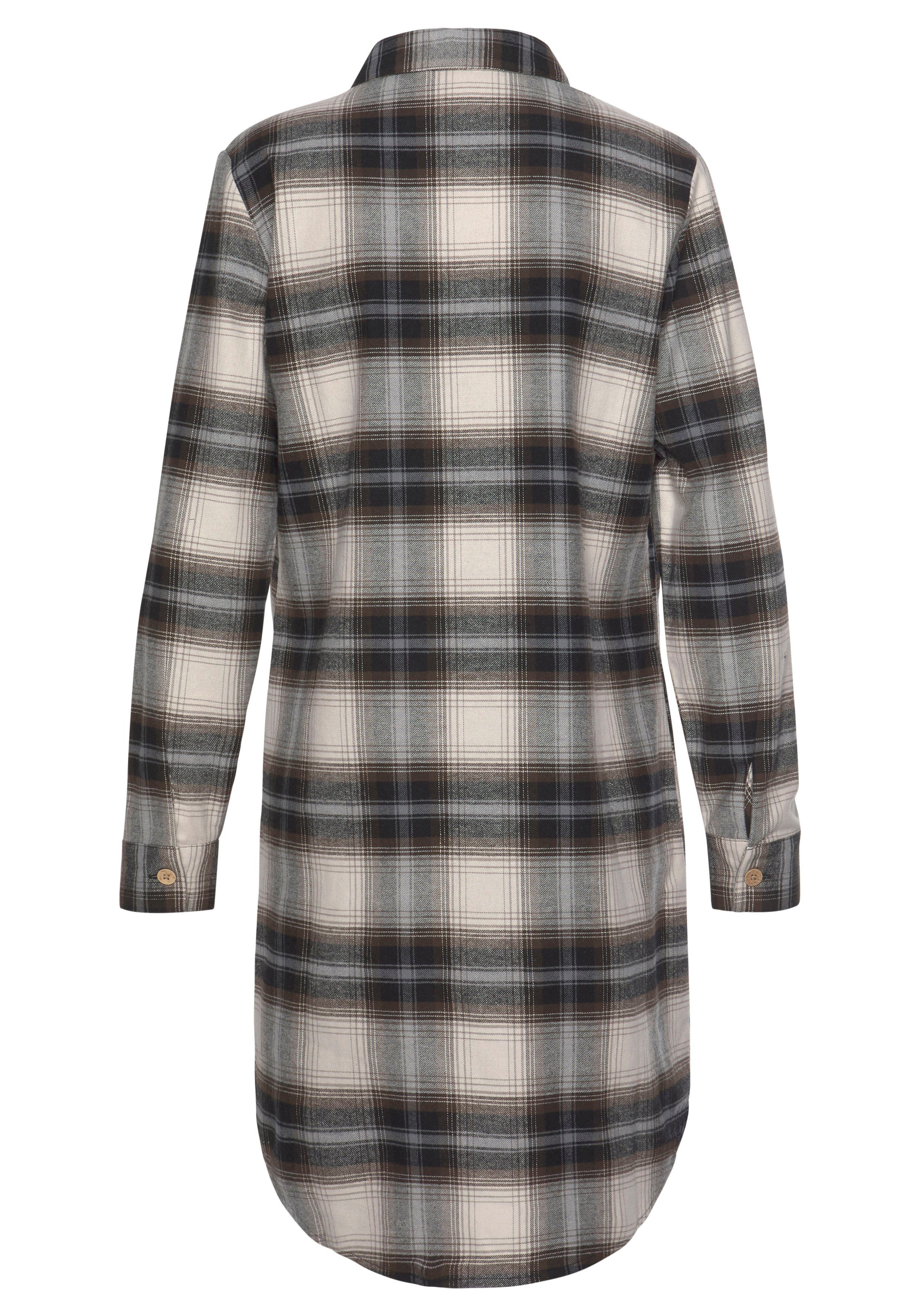 Buffalo Hemdblusenkleid aus weichem Flanell