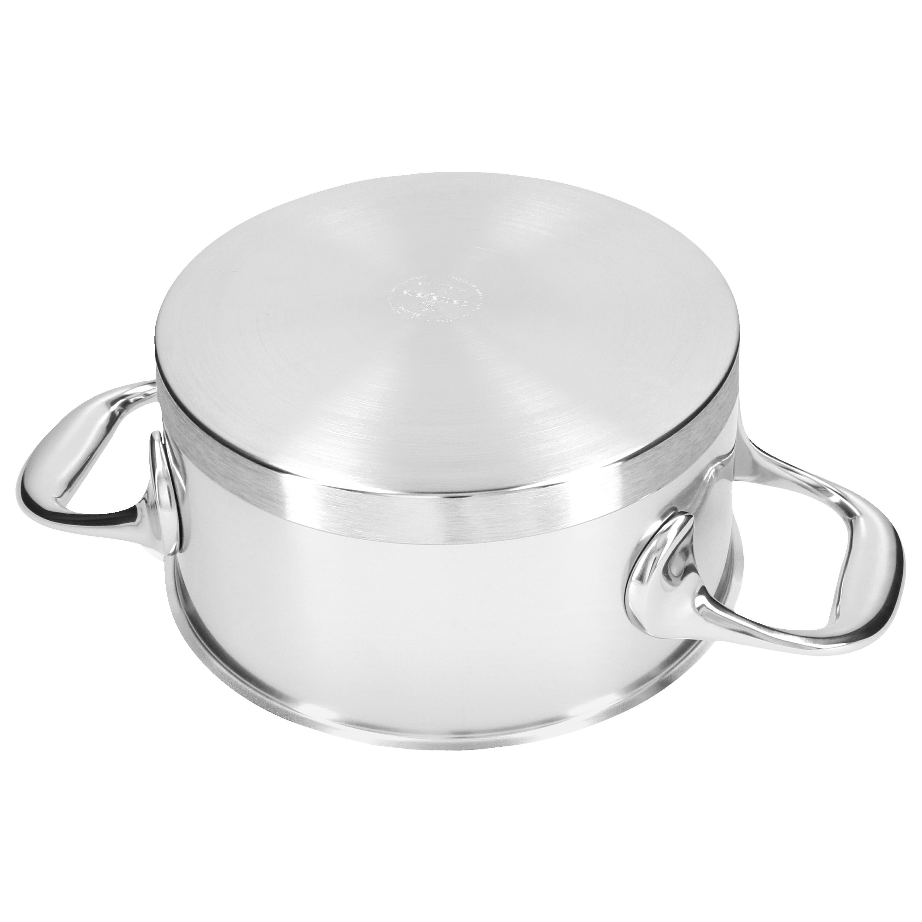 Bratentopf mit Deckel 16 cm, 18/10 Edelstahl