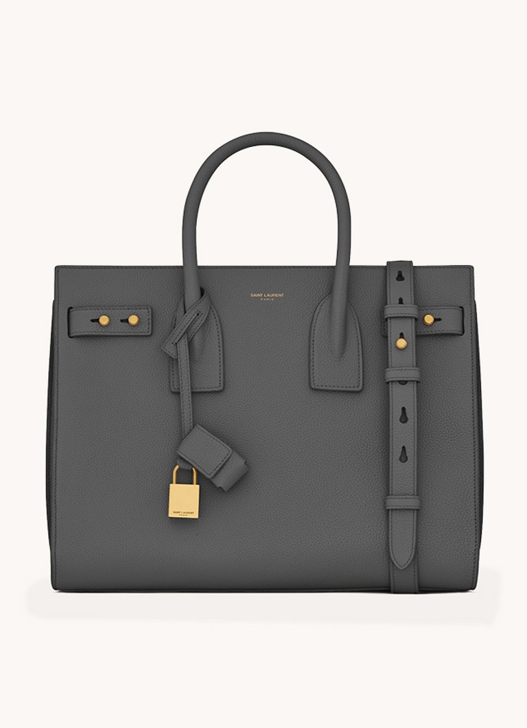 Saint Laurent Sac de Jour smidig liten håndveske i kalveskinn