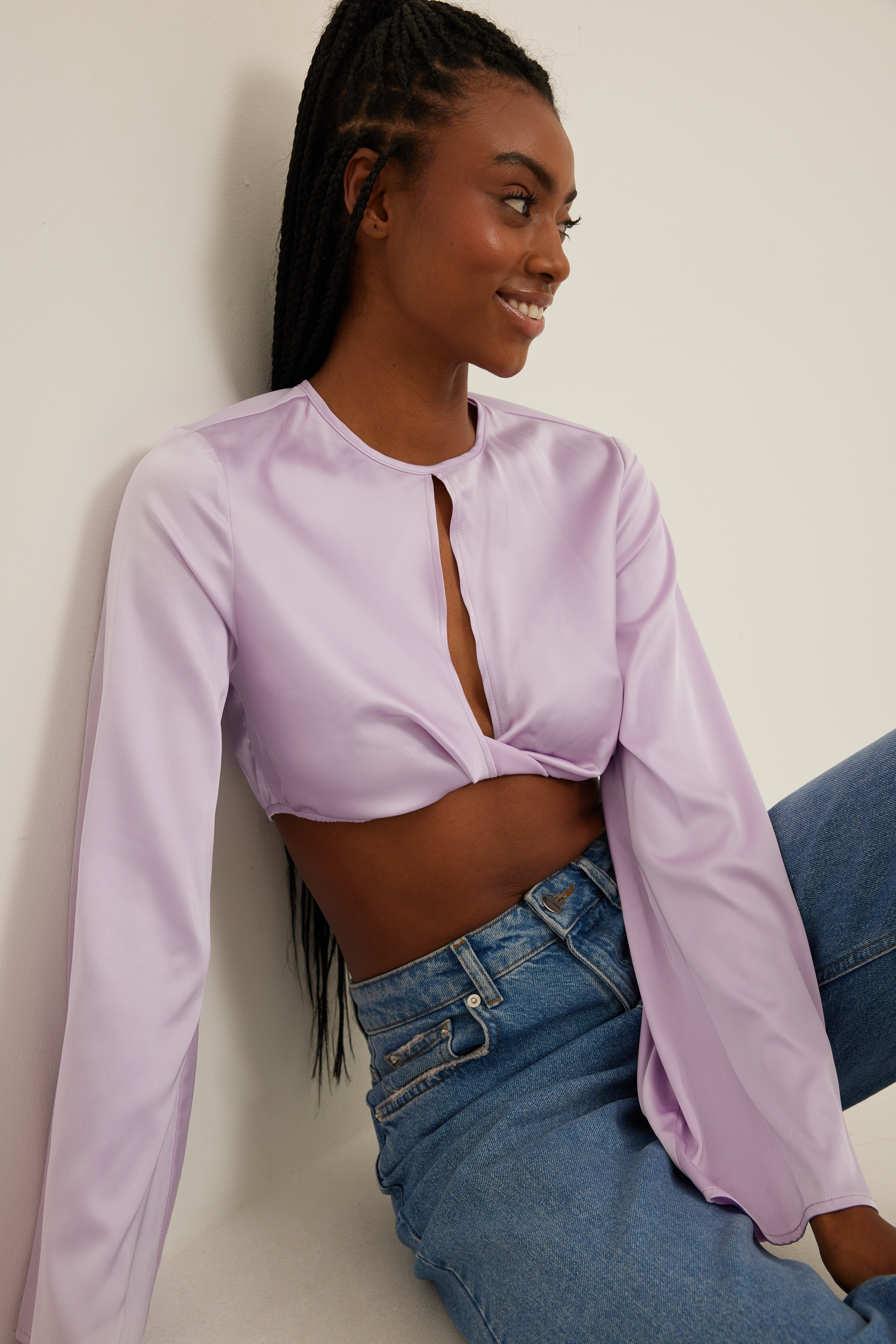 Bauchfreie Bluse