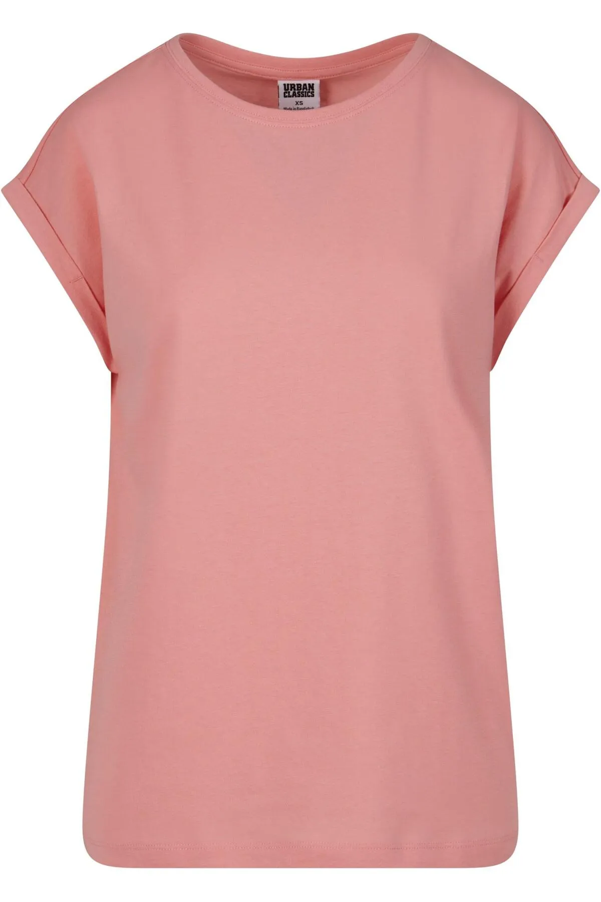Urban Classics  Damen T-Shirt mit verlängerter Schulterpartie für Damen