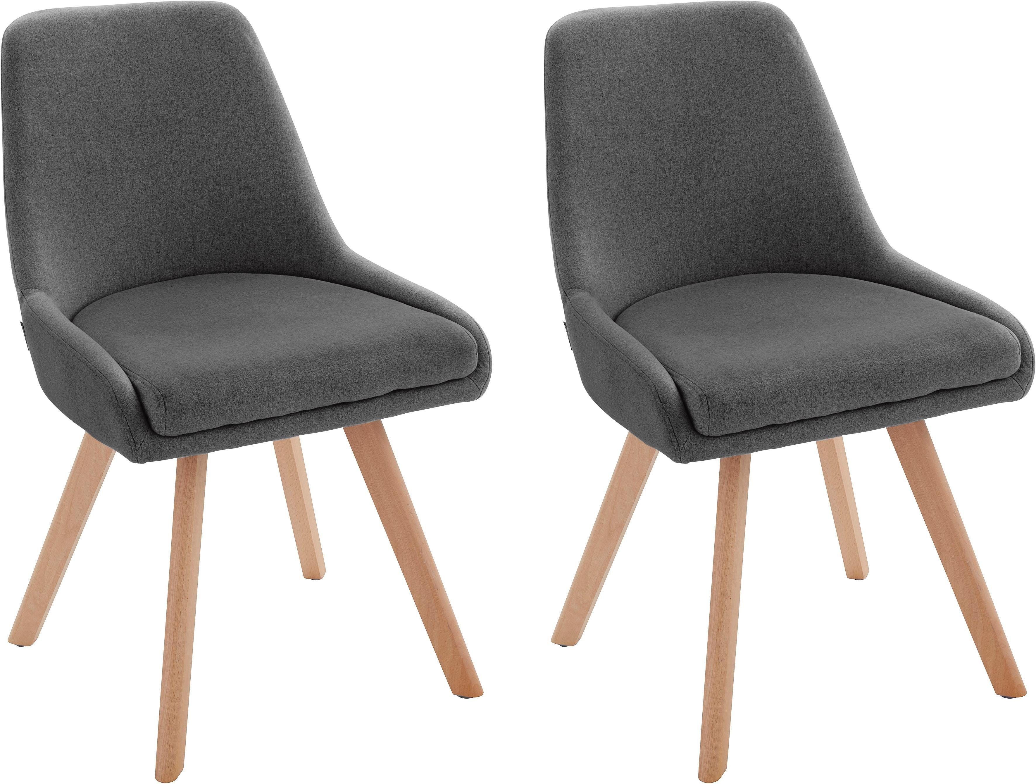 INOSIGN Esszimmerstuhl Dilla (Set, 2 St), im 1er und 2er Set erhältlich, aus Webstoff Bezug, Sitzhöhe 48 cm