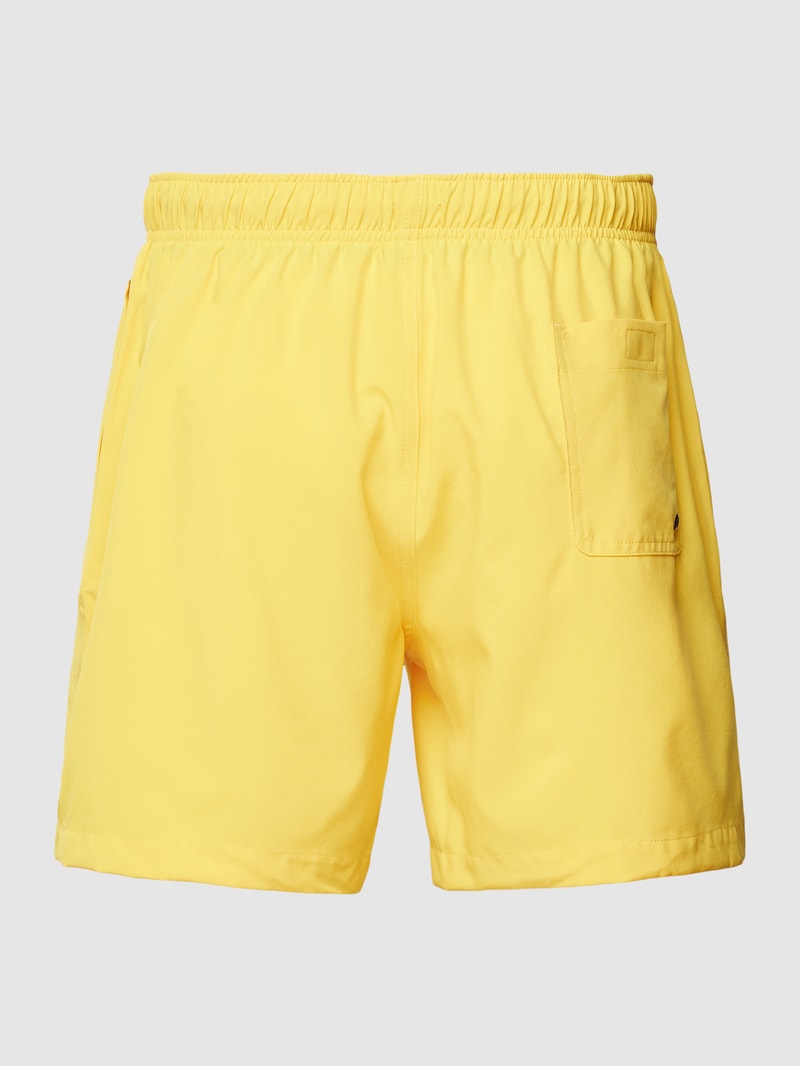 Badehose mit Reißverschlusstasche in gelb