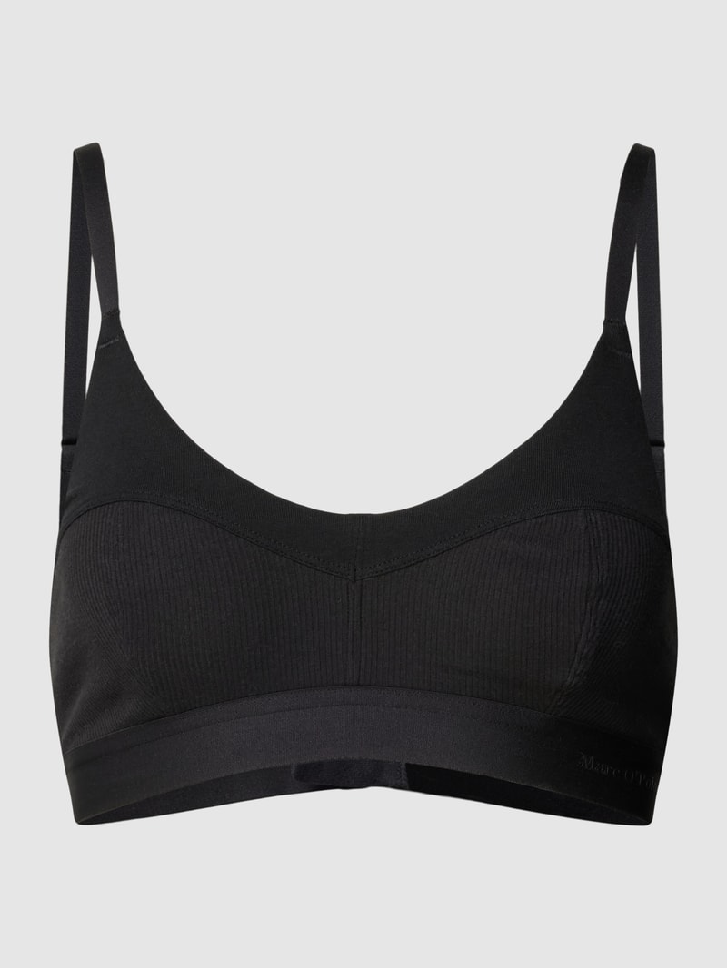 BH mit Feinripp Modell 'Iconic' in schwarz