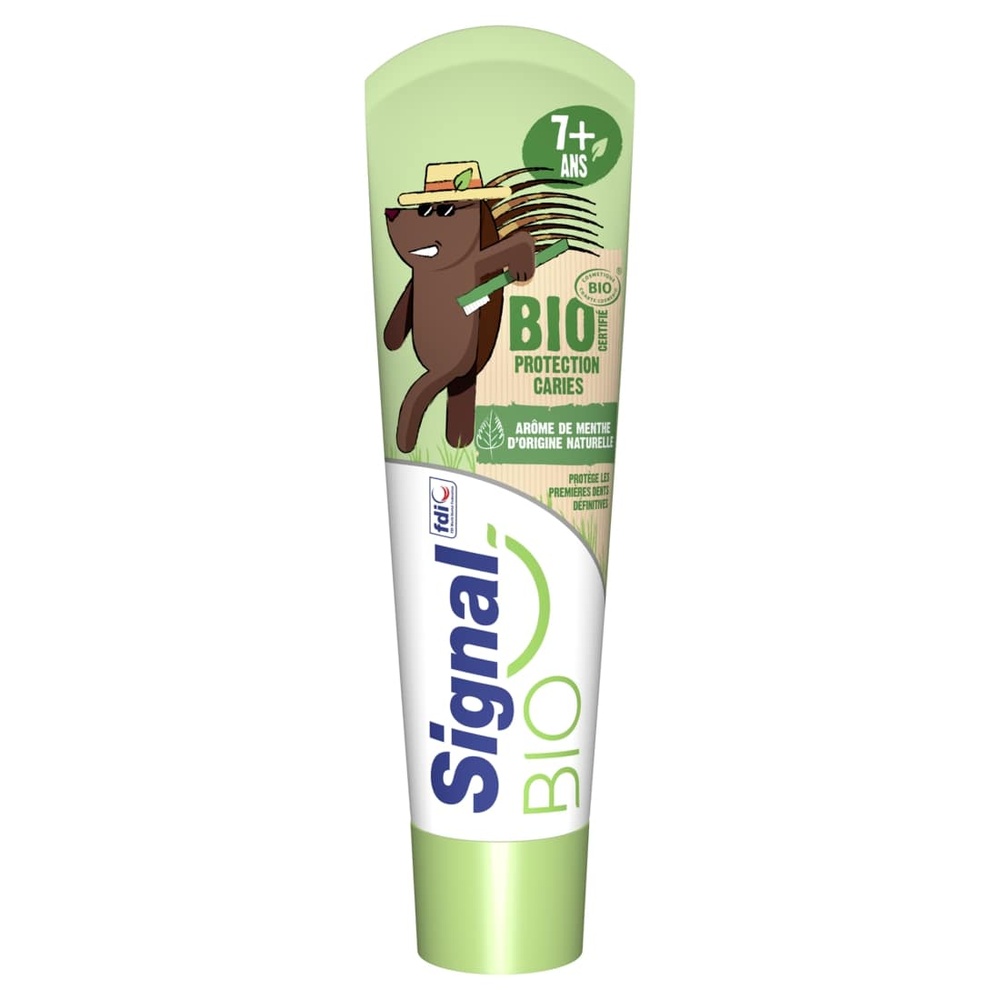 signal Signal Dentifrice Bio Enfants 7+ ans Menthe 50ml Dentifrice