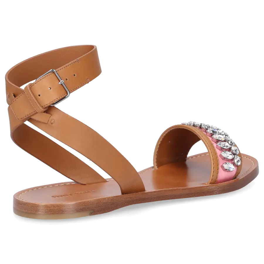 Miu Miu - Sandalen Kalbsleder - beige