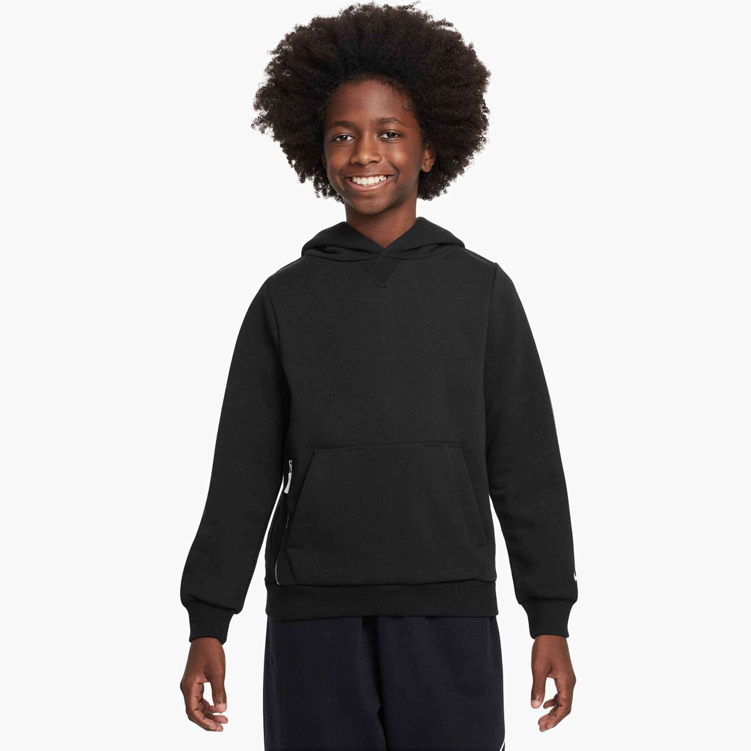Dri-Fit Fleece PO Hoody Kinder - Schwarz