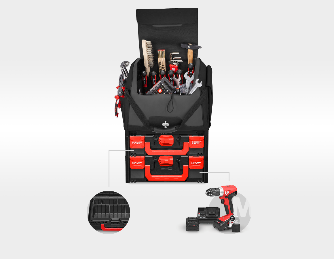 Werkzeug-Set Allround + 18,0V Akku-Multi-Schrauber