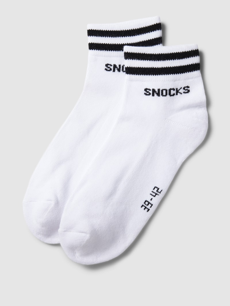 Socken mit Streifen im 2er-Pack in weiß