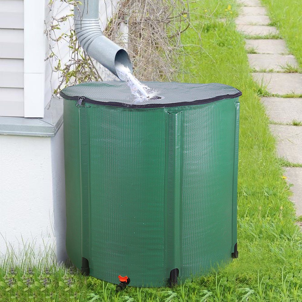 FCH Regenwassertank, 750 l, Regentonne 750L Faltbar mit Hahn