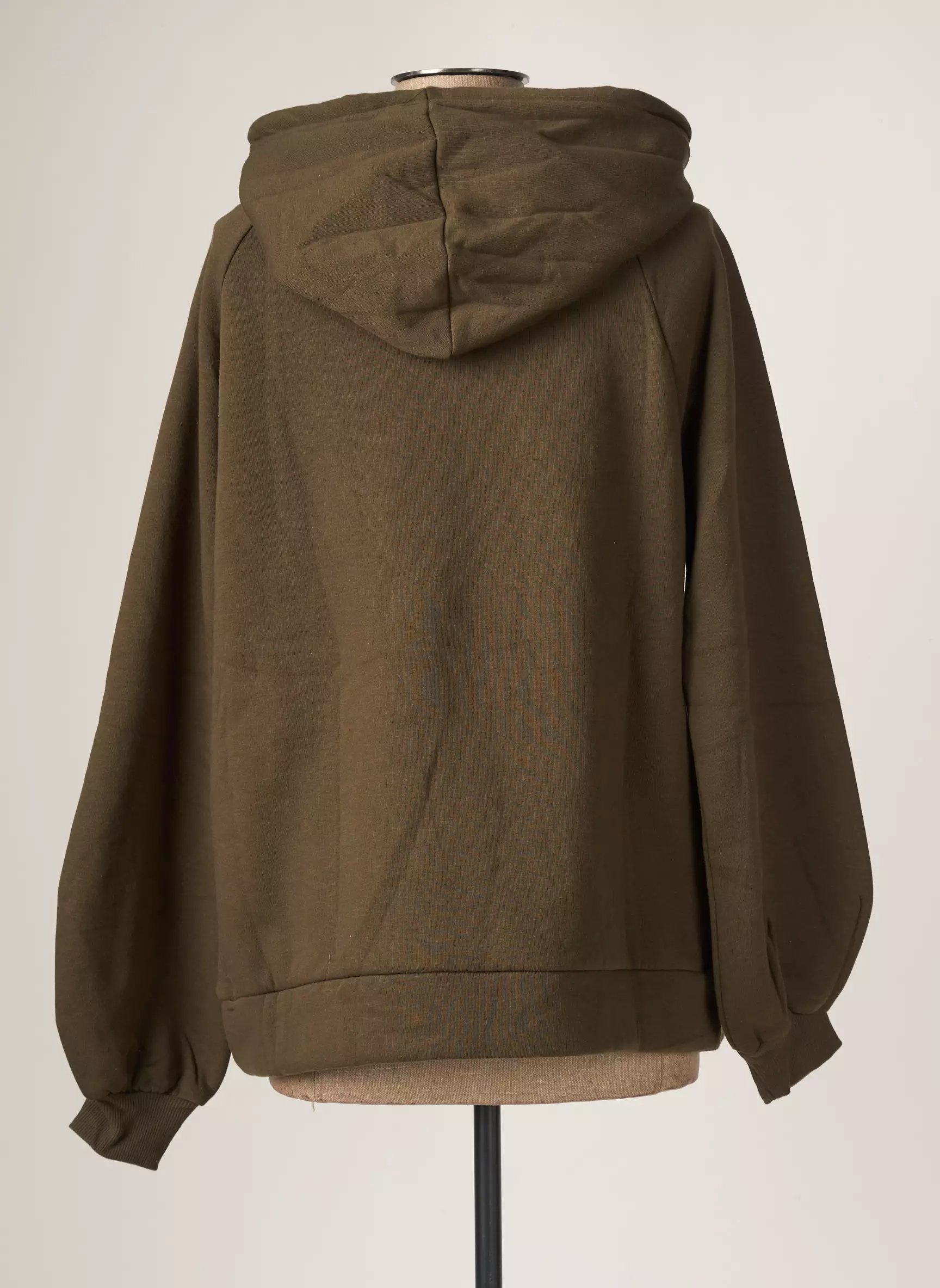 Zenana Sweat Capuche Femme couleur vert